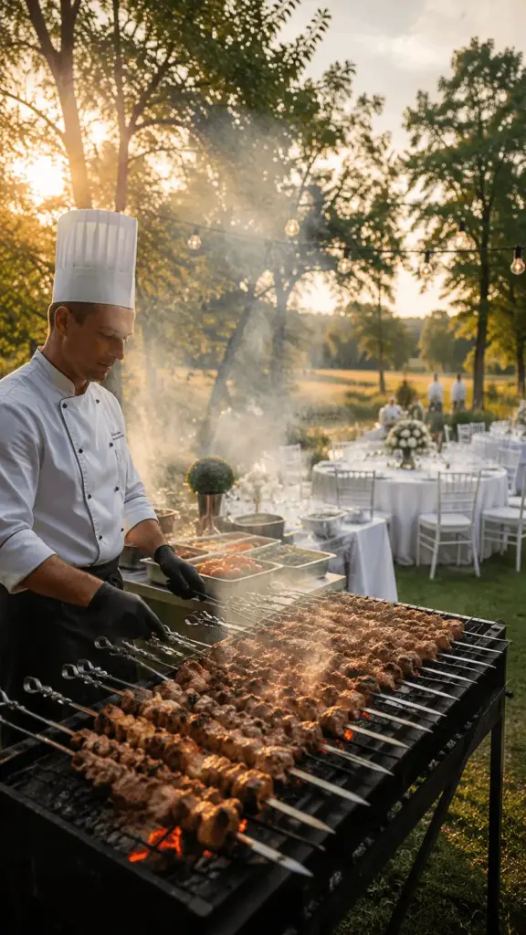 Catering in Hannover — offener Grill von Gurman Gastro