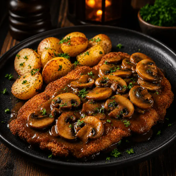 Jägerschnitzel — Gurman Gastro, Ганновер